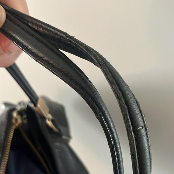 Coach Madison Cafe Carryall 27859 Black Pebbled Leather Gold Accents GUC - Picture 11 of 11